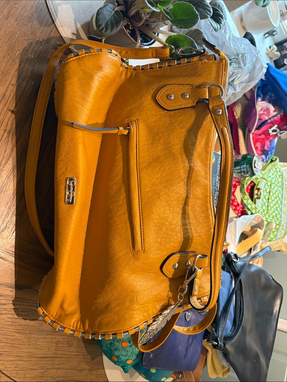 Jessica Simpson Mustard Yellow Crossbody Shoulder Bag